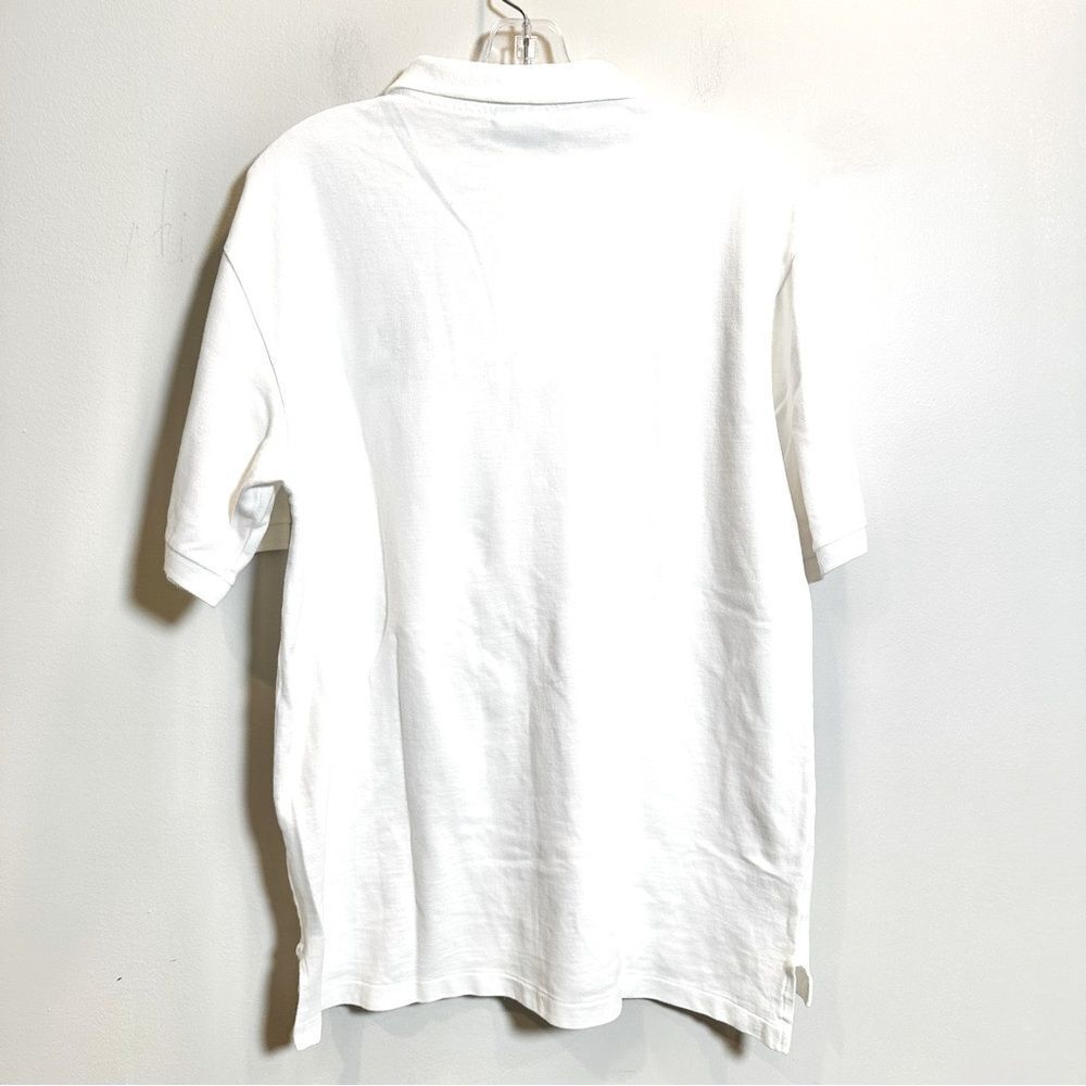 Vintage 1996‎ Atlanta Olympic White Polo Shirt Men's L 100% Cotton Embroidered - Picture 3 of 6